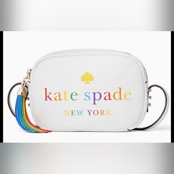 kate spade Handbags - Kate Spade Kourney Rainbow Logo Camera Bag.